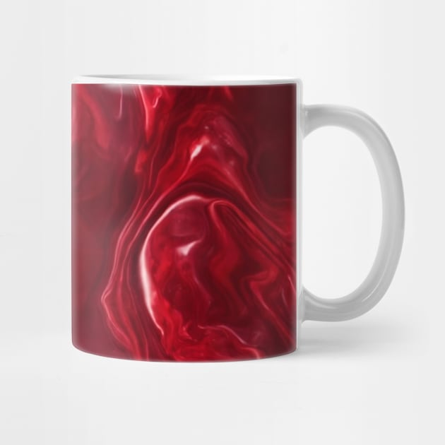 RED LIQUID MARBLE DESIGN, IPHONE CASE AND MORE by ZARBIT